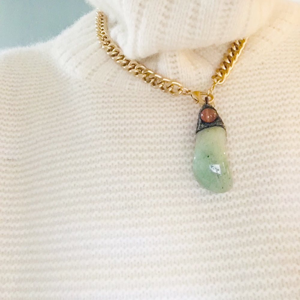 COLLIER AVENTURINE