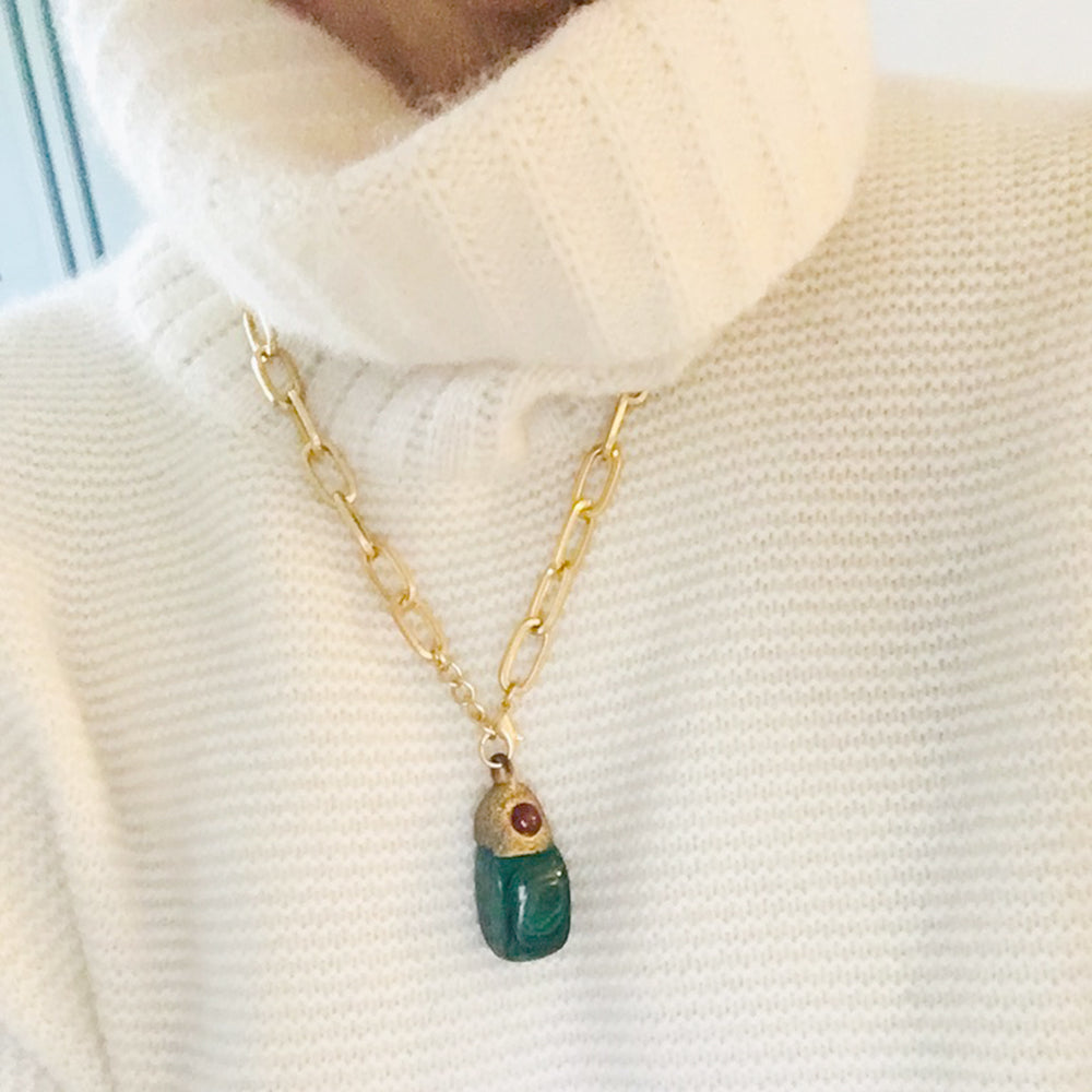 COLLIER MALACHITE