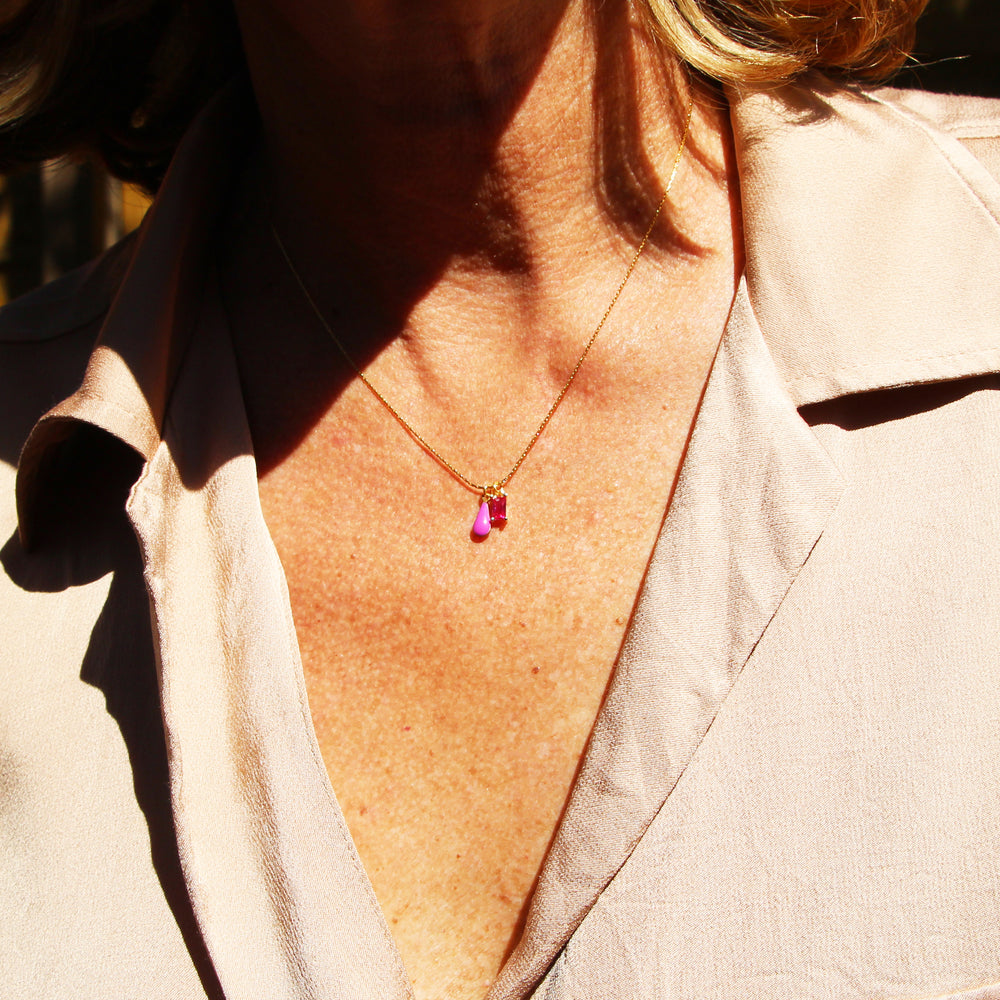 COLLIER DIDOU FUSHIA