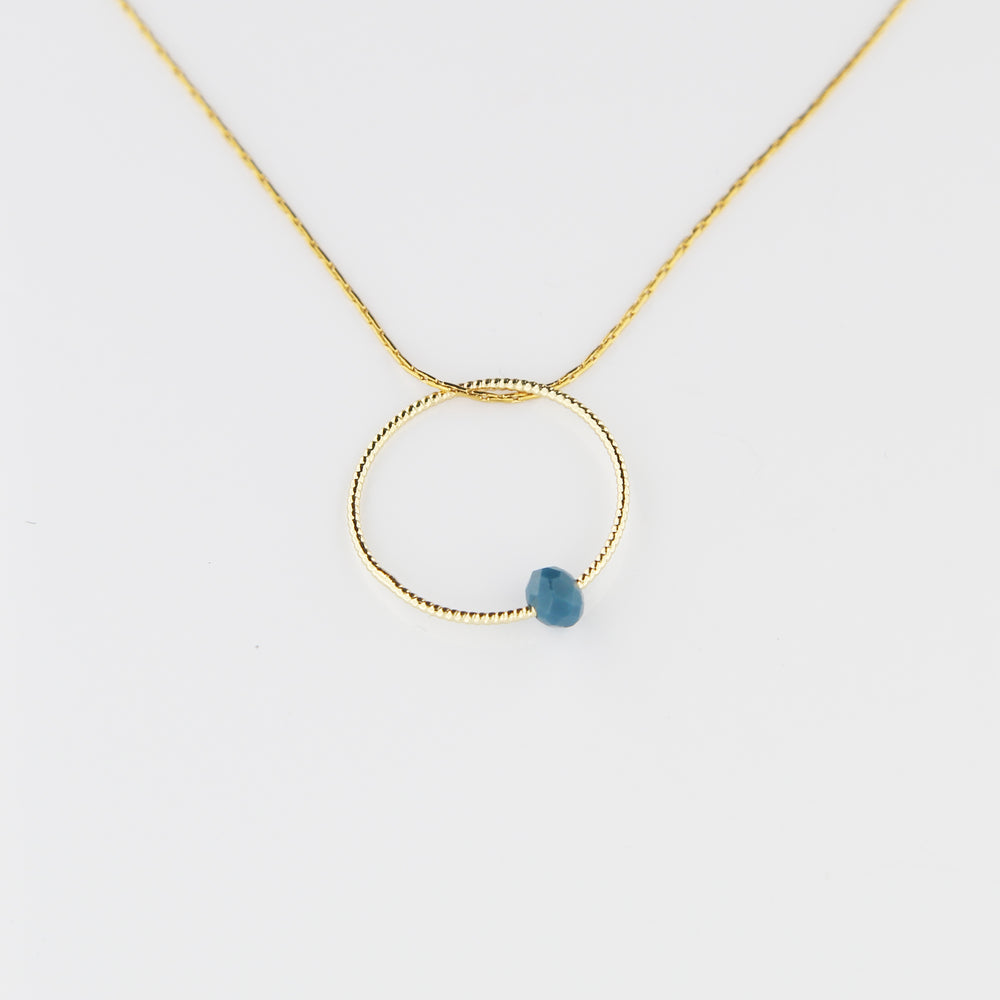 COLLIER LEO BLEU