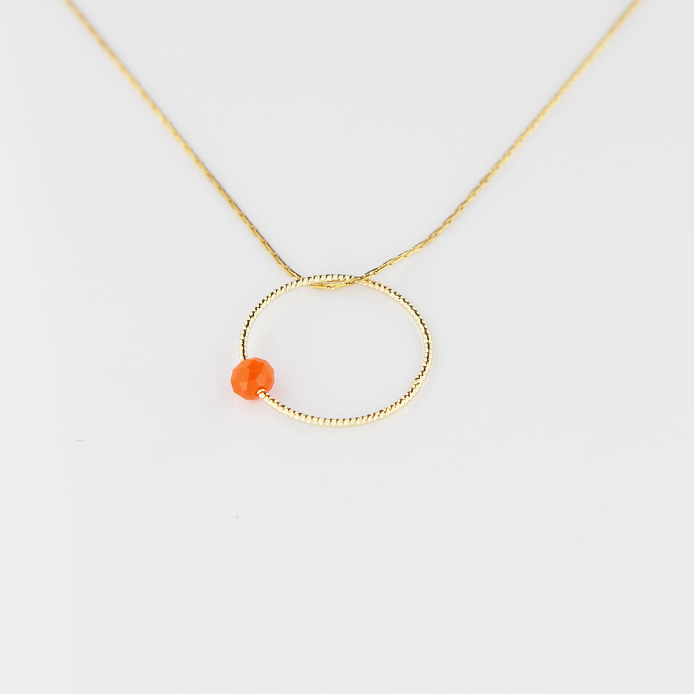 COLLIER LEO ORANGE